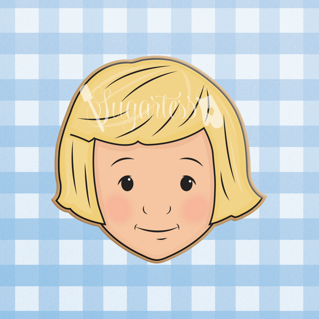 Sugartess custom cookie cutter in shape of classic Christopher Robin's head from The Hundred Acre Wood.