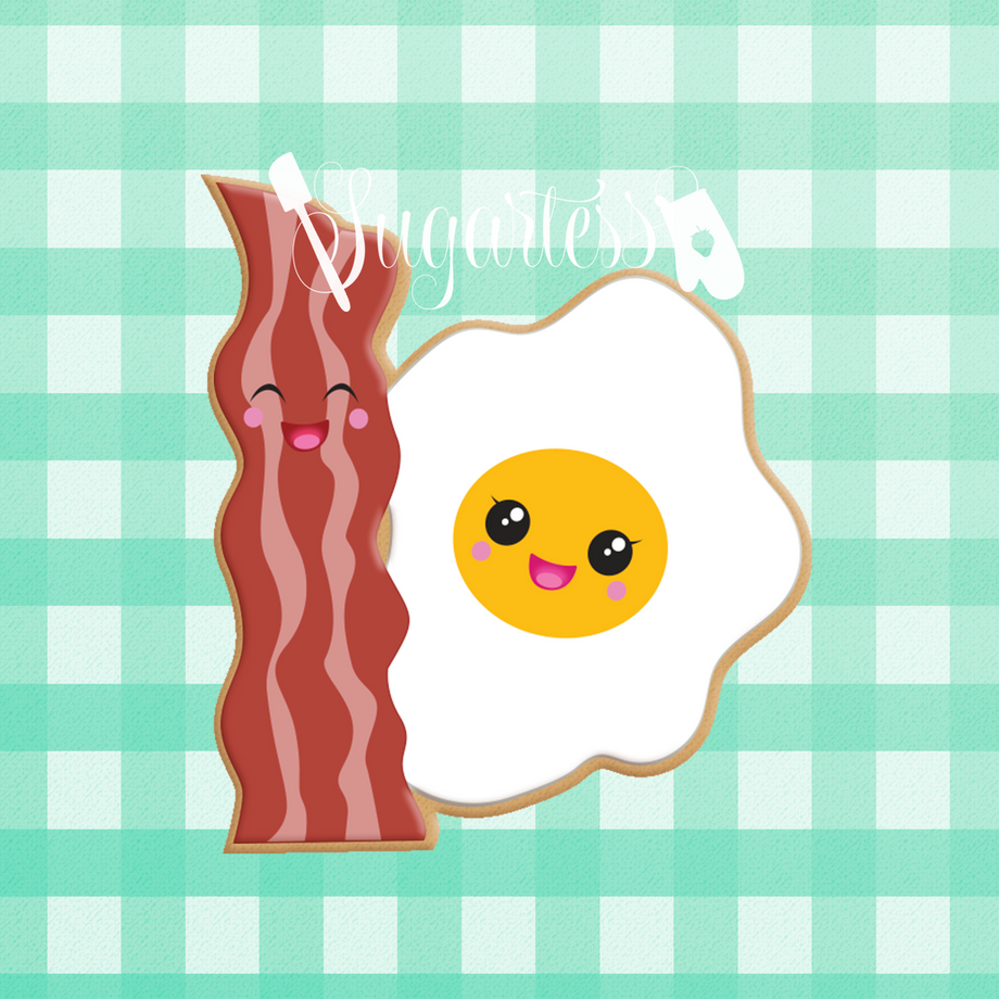 Crispy Bacon And Sunny Side Up Eggs Stock PNG Images