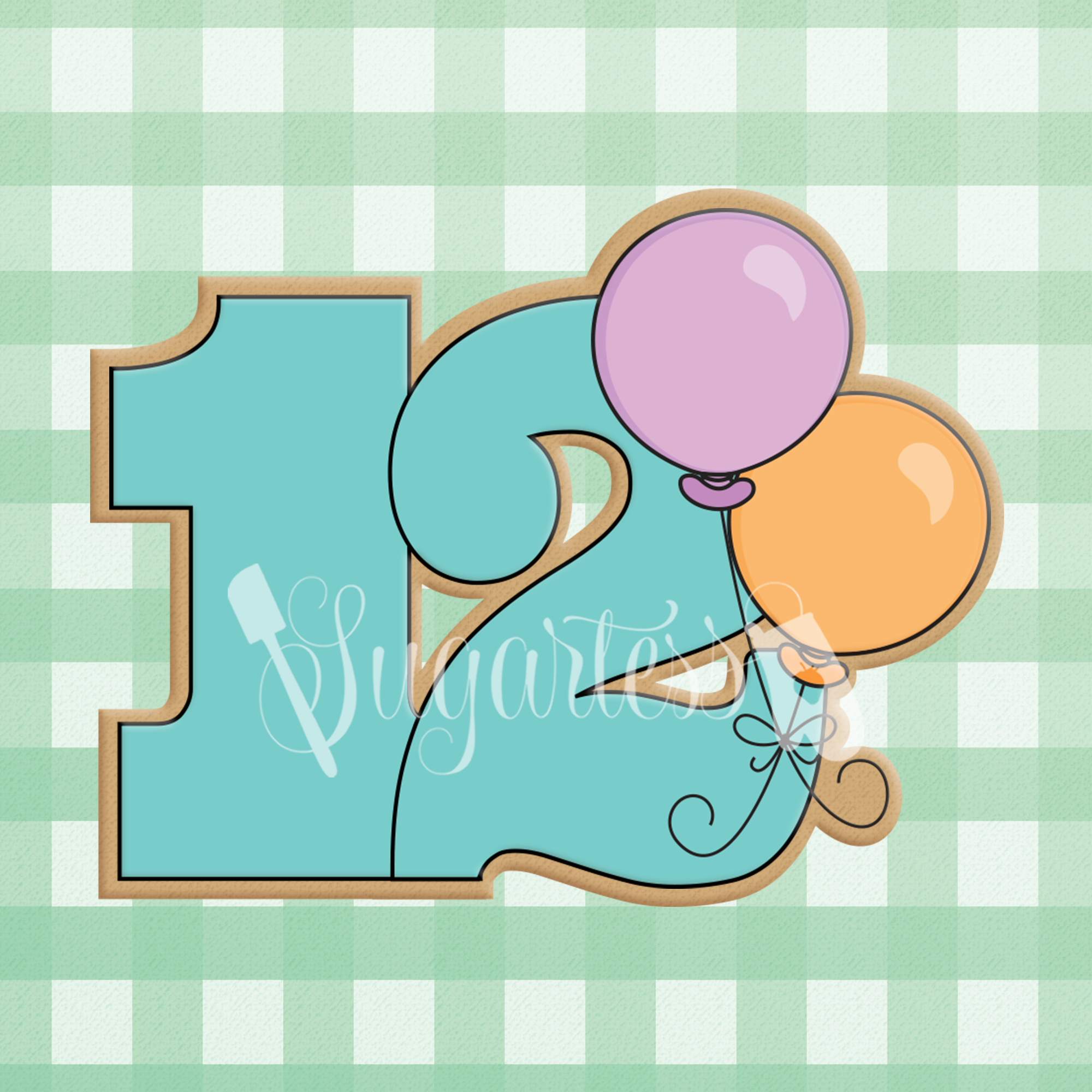 Cartoon Girl Mouse Balloons Birthday Number 1 Cookie Cutter Shopify –  Sugartess Cutters