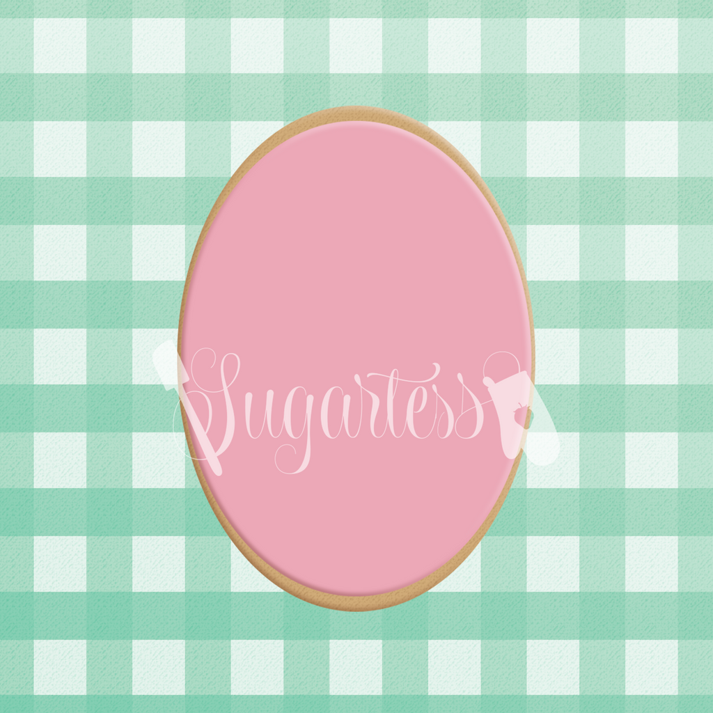 Sugartess Oval Shape Plaque Frame #55 Cookie Cutter.
