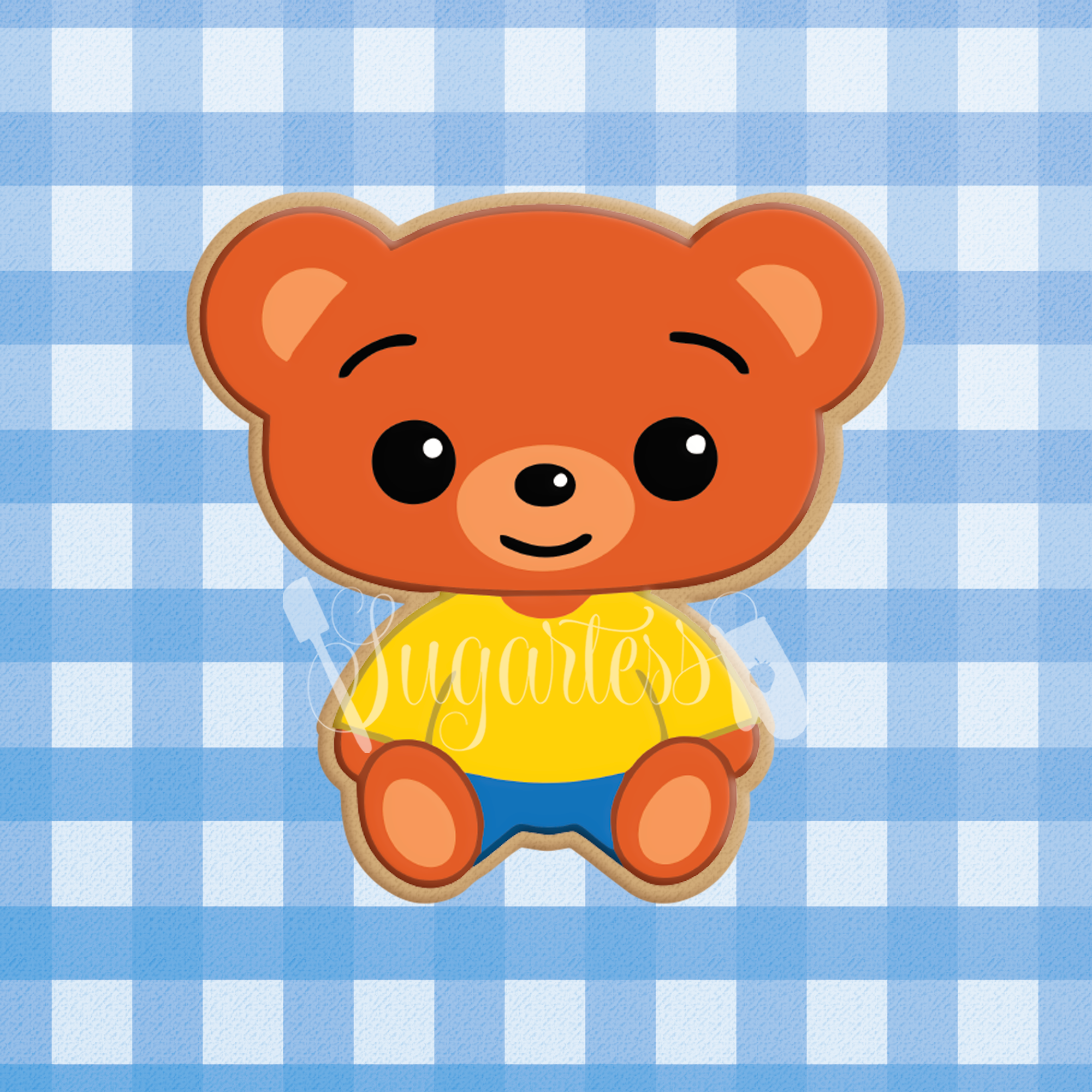 Bam Bear Sitting - Plim Plim Character