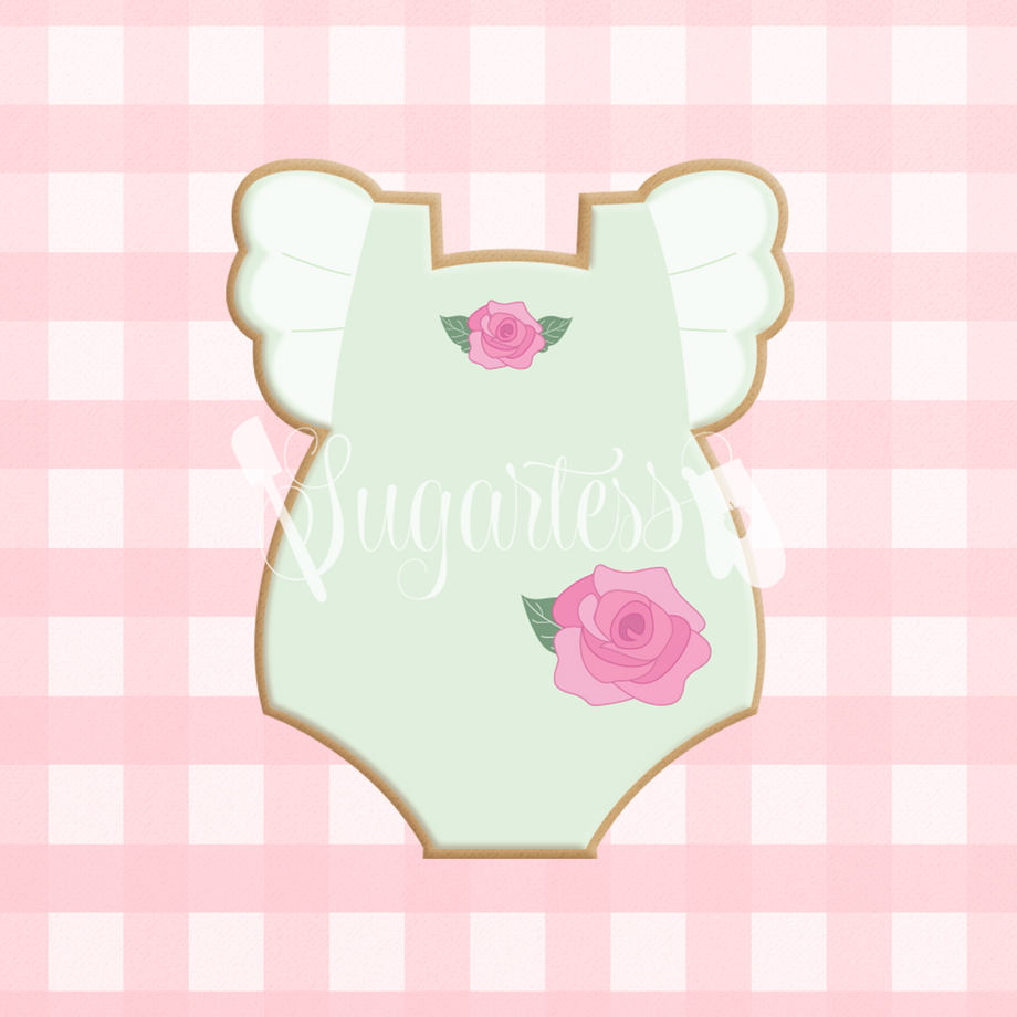 Ruffled Sleeve Onesie Cookie Cutter Baby Shower Cutter 3D Printed